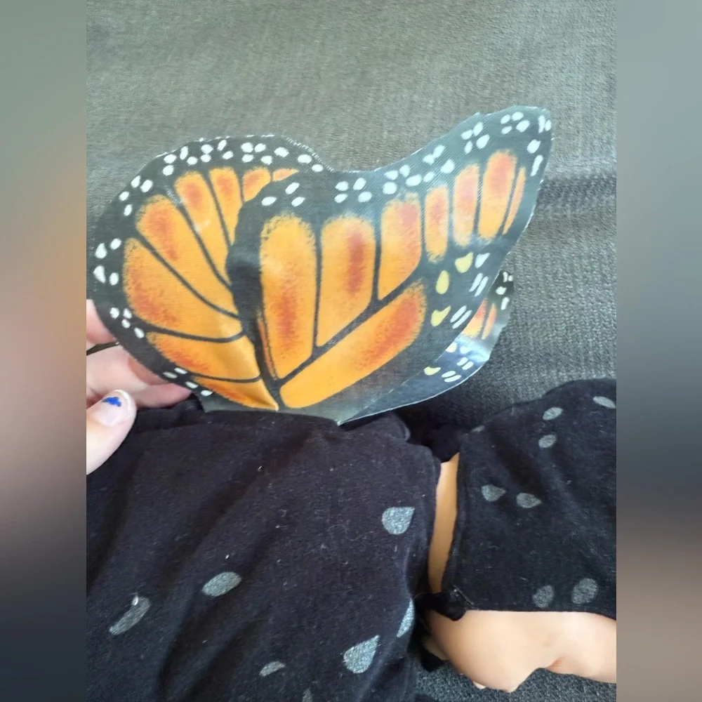 Vintage 1998 Anne Geddes monarch butterfly sleeping‎ baby doll